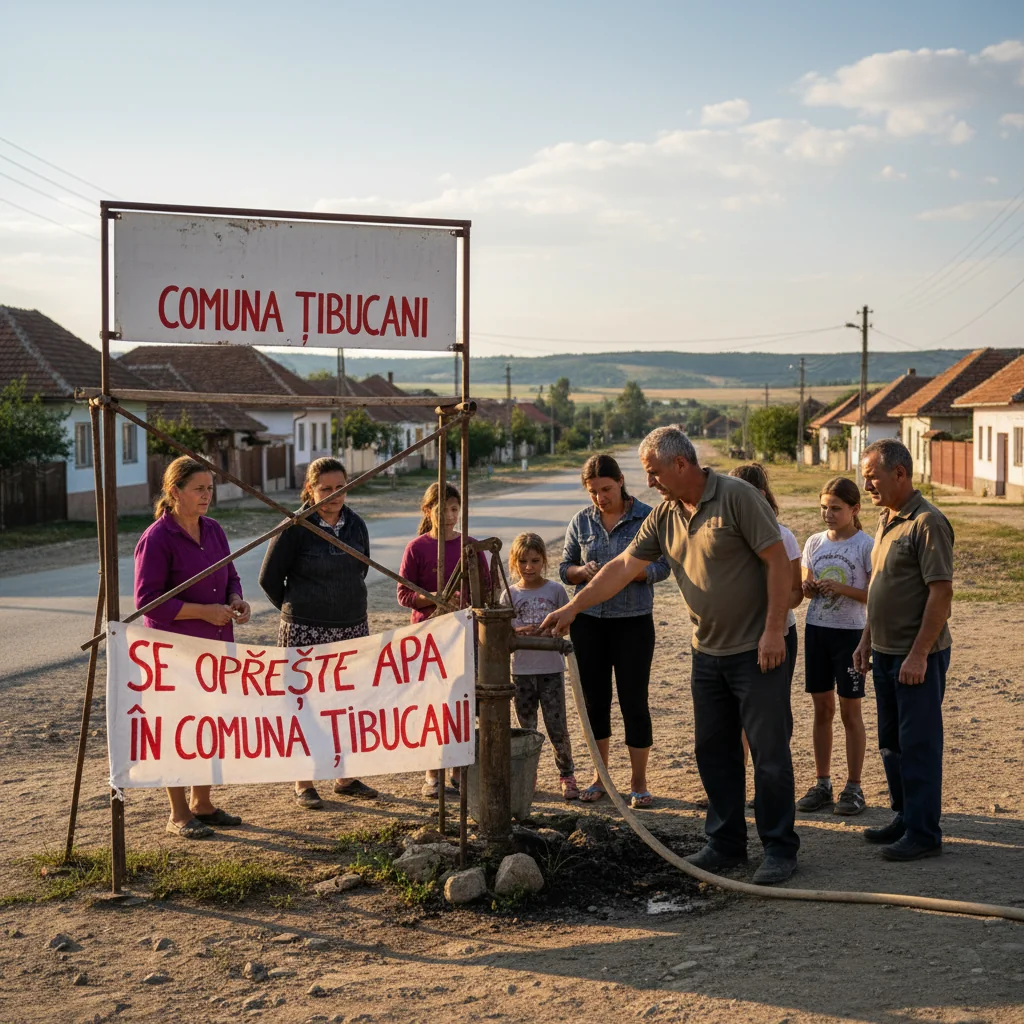 Oprirea furnizării apei în comuna Țibucani