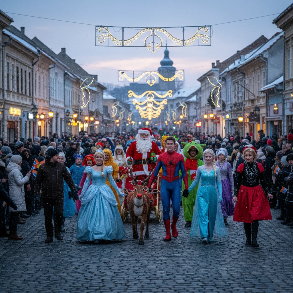 Parada personajelor de poveste aduce magia sărbătorilor