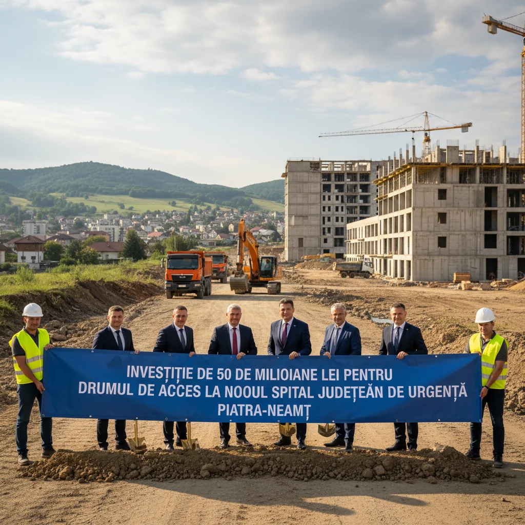 Piatra Neamț: investiție de 50 de milioane de lei pentru drumul de acces la noul Spital Județean de Urgență