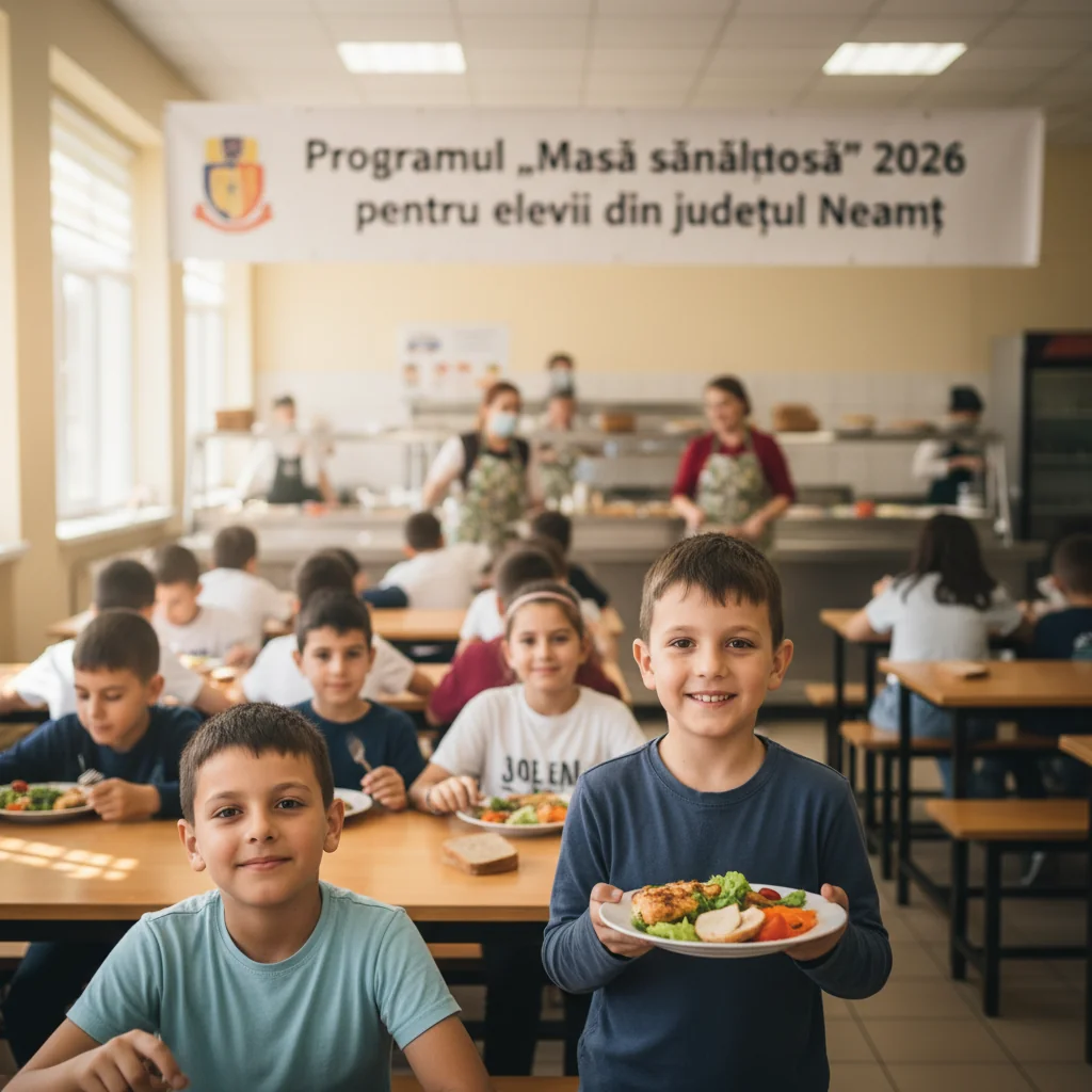 Piatra Neamț: Programul „Masă sănătoasă” 2026 ar urma să acopere peste 12.900 de elevi din județul Neamț
