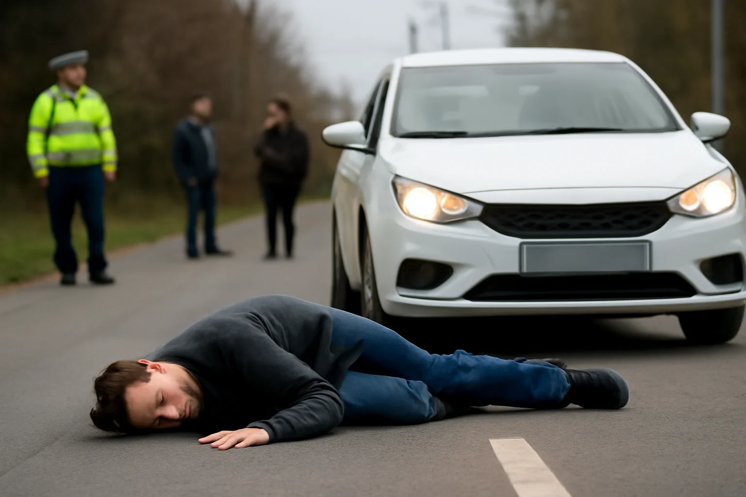 Pieton sub influența alcoolului, lovit de autoturism