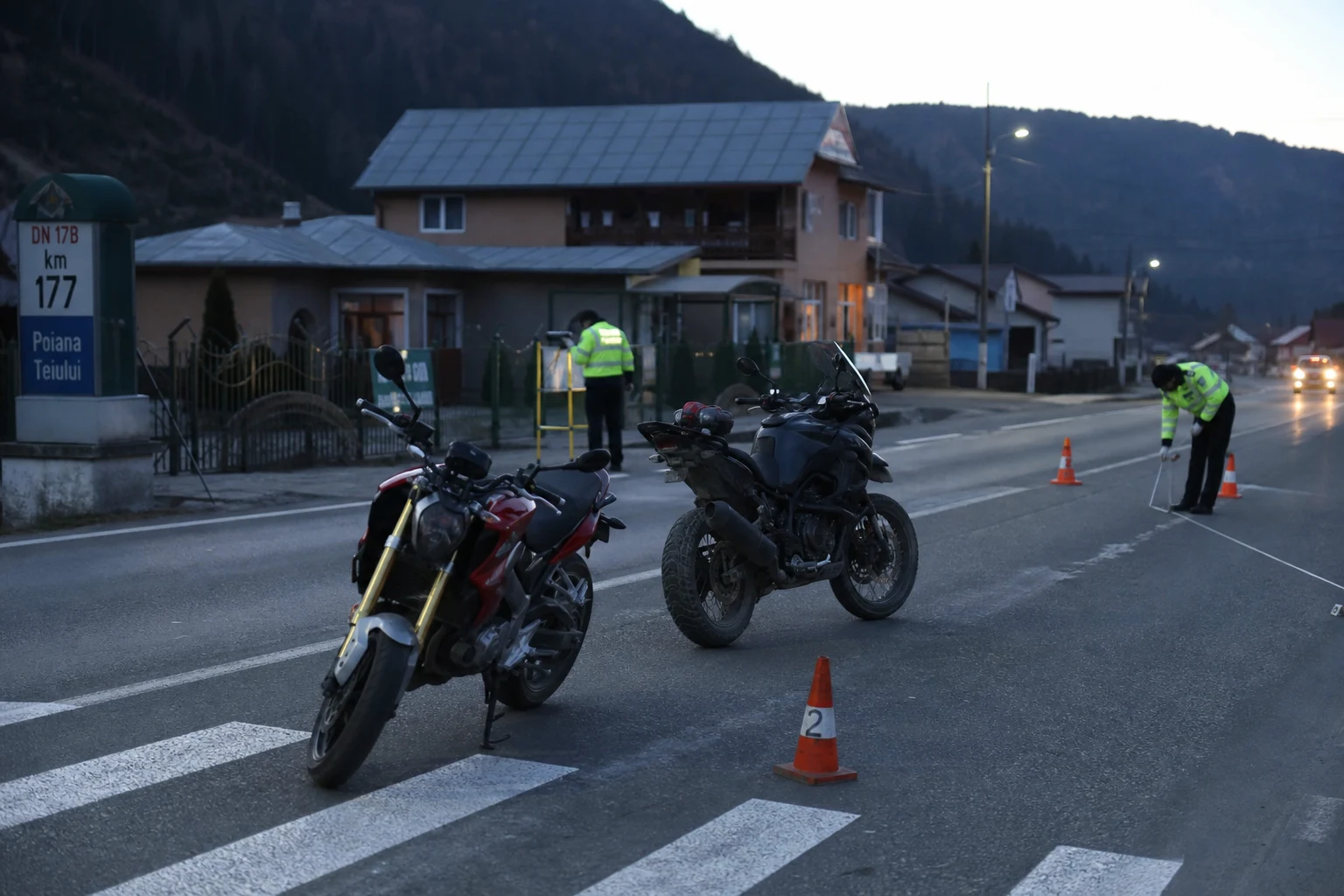 Poiana Teiului, DN 17B: fată de 13 ani rănită la trecerea de pietoni