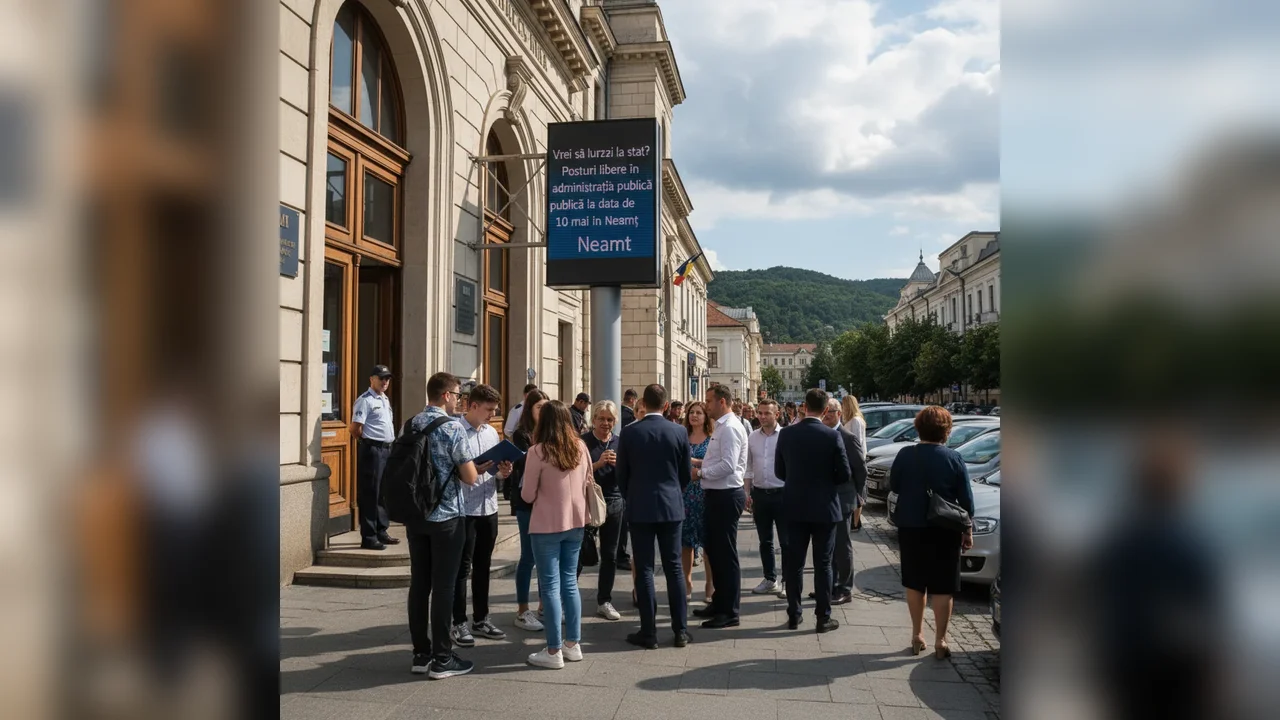 Posturi libere în administrația publică Neamț pe 10 mai