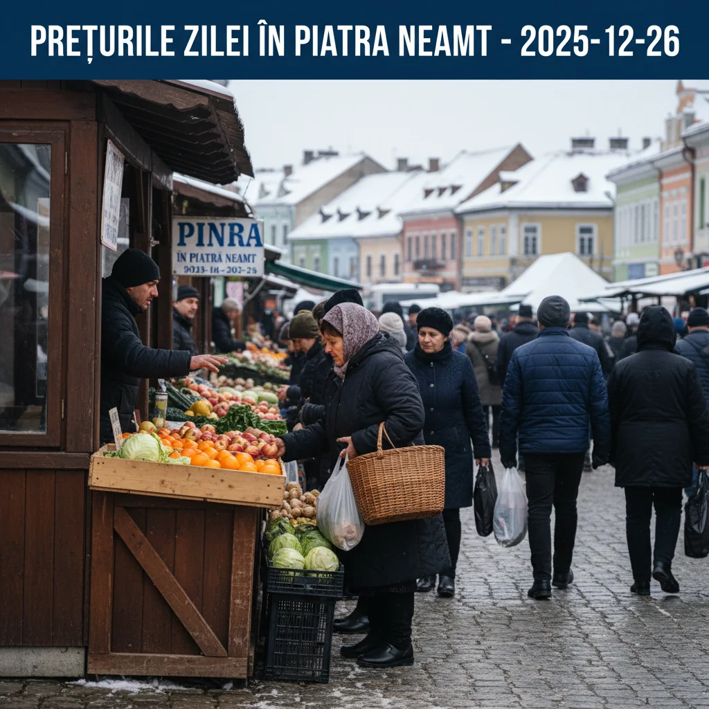 Prețurile zilei în Piatra Neamt – 2025-12-26