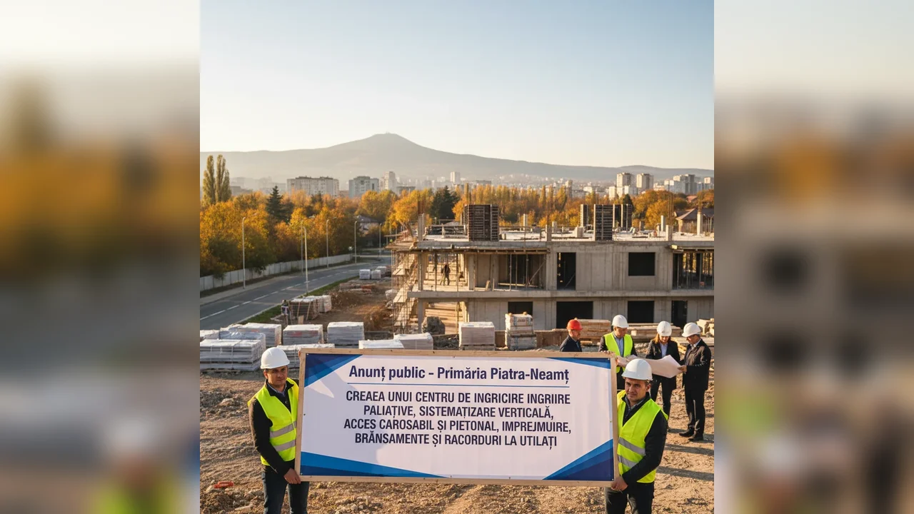 Primăria Piatra-Neamț anunță proiectul unui centru medical de îngrijiri paliative, cu acces rutier și pietonal, împrejmuire și racordare completă la utilități