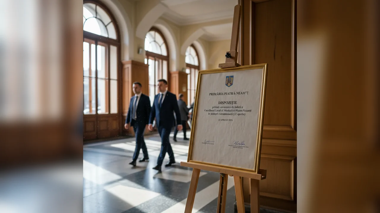 Primăria Piatra-Neamț convoacă o ședință extraordinară a Consiliului Local