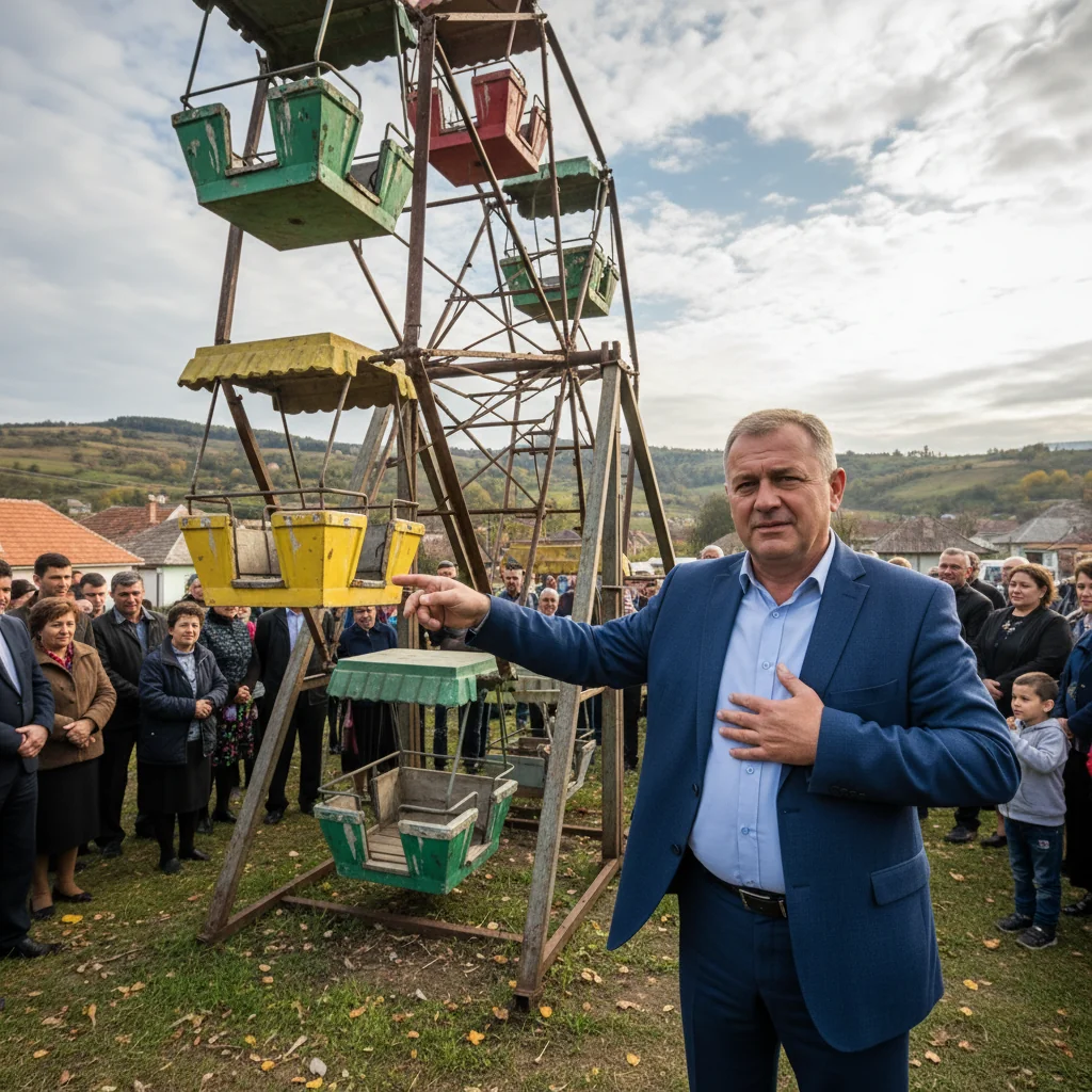 Primarul din Timișești descoperă adevărul despre cum se învârte roata