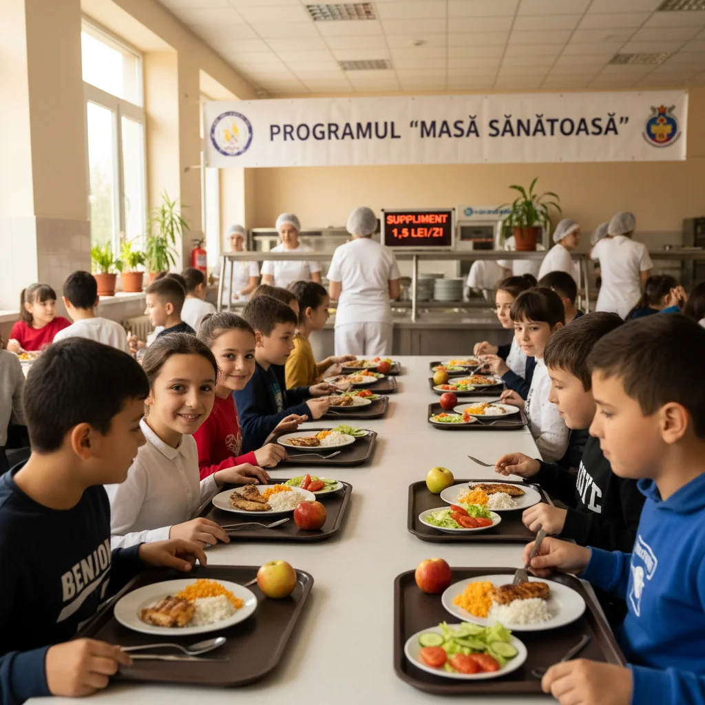Programul „Masă sănătoasă” din Piatra Neamț, suplimentat cu 1,5 lei pe zi pentru elevi