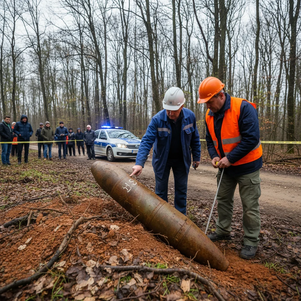 Proiectil din Al Doilea Război Mondial descoperit într-o gospodărie din Farcașa, județul Neamț