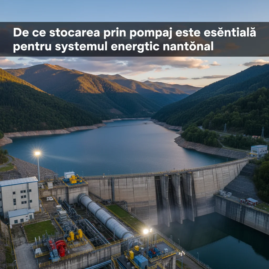 Rolul crucial al centralelor hidro cu acumulare prin pompaj pentru securitatea sistemului energetic național