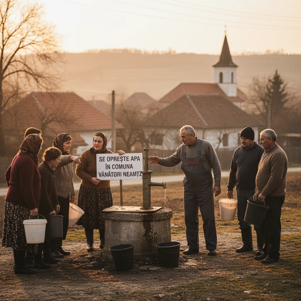 Se întrerupe furnizarea apei în comuna Vânători Neamț