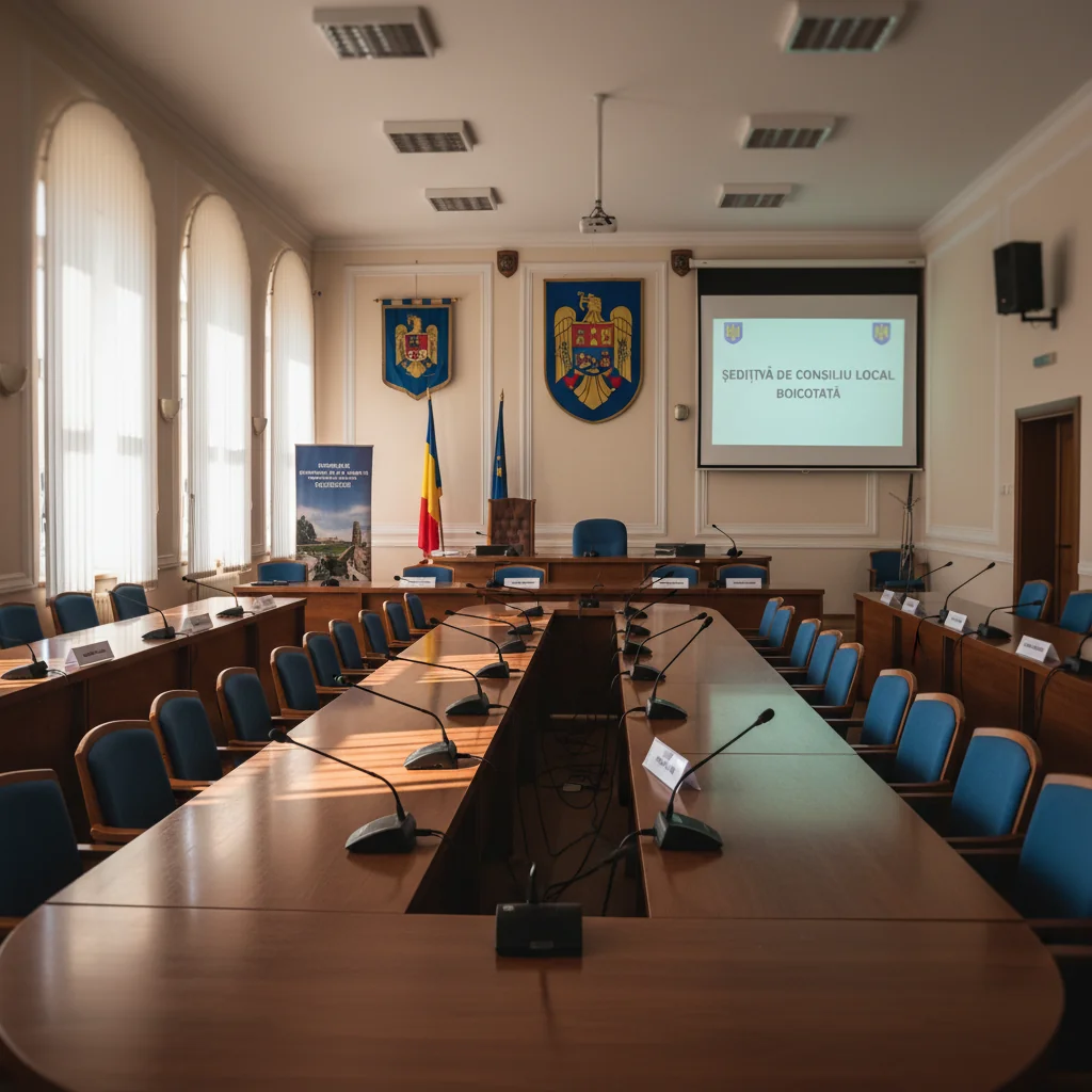 Ședință de consiliu local boicotată la Ștefan cel Mare, subiect de dezbatere publică la Piatra Neamț