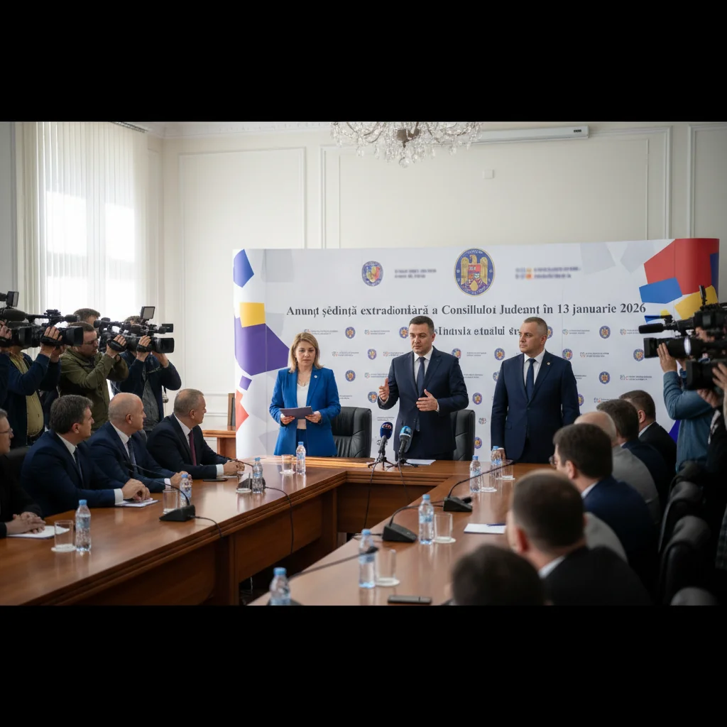 Ședință extraordinară a Consiliului Județean Neamț anunțată la Piatra Neamț pentru 13 ianuarie 2026