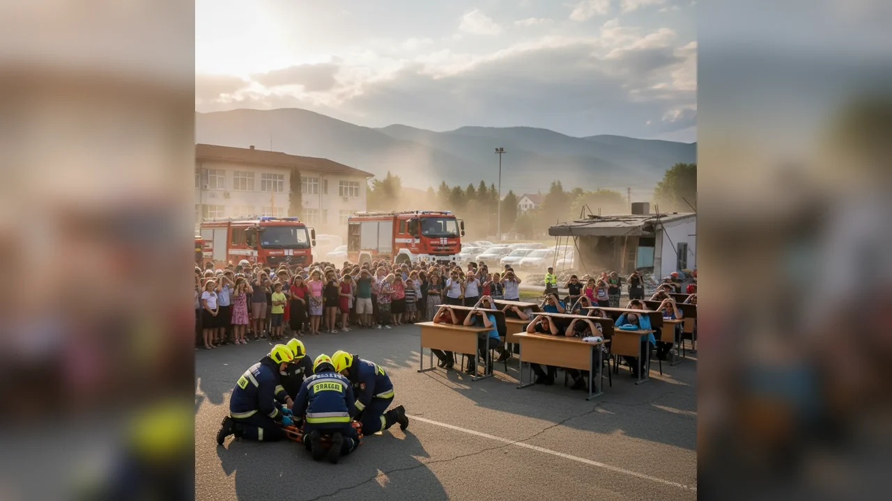 Simulări de cutremur, antrenamente cu sirene și cursuri de prim ajutor desfășurate în întreg județul Neamț