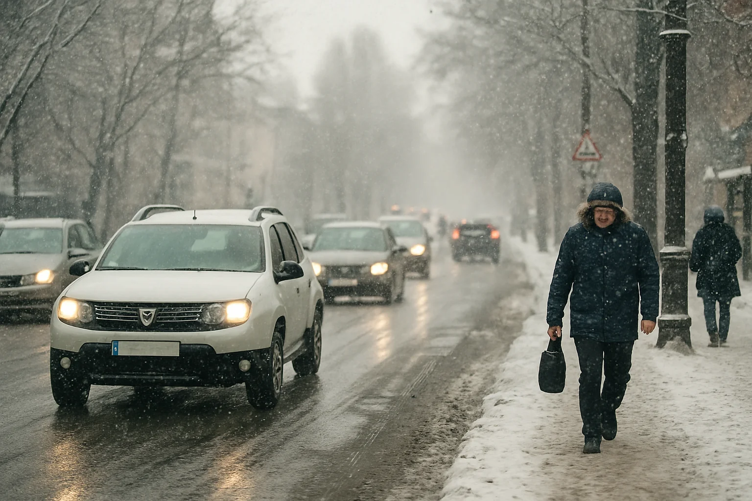 Situația traficului și condițiile meteo în Piatra Neamț – 14 ianuarie 2026