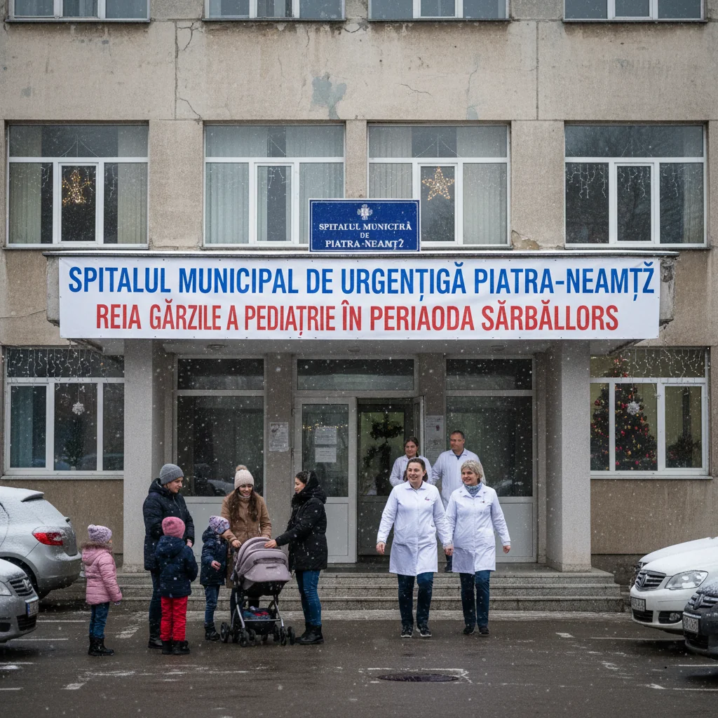 Spitalul Municipal de Urgență Piatra-Neamț anunță reluarea gărzilor la Pediatrie de sărbători