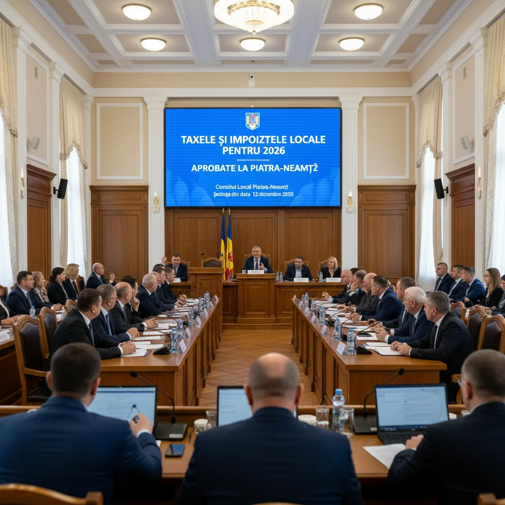 Taxele și impozitele locale pentru 2026, menținute la nivel minim la Piatra-Neamț