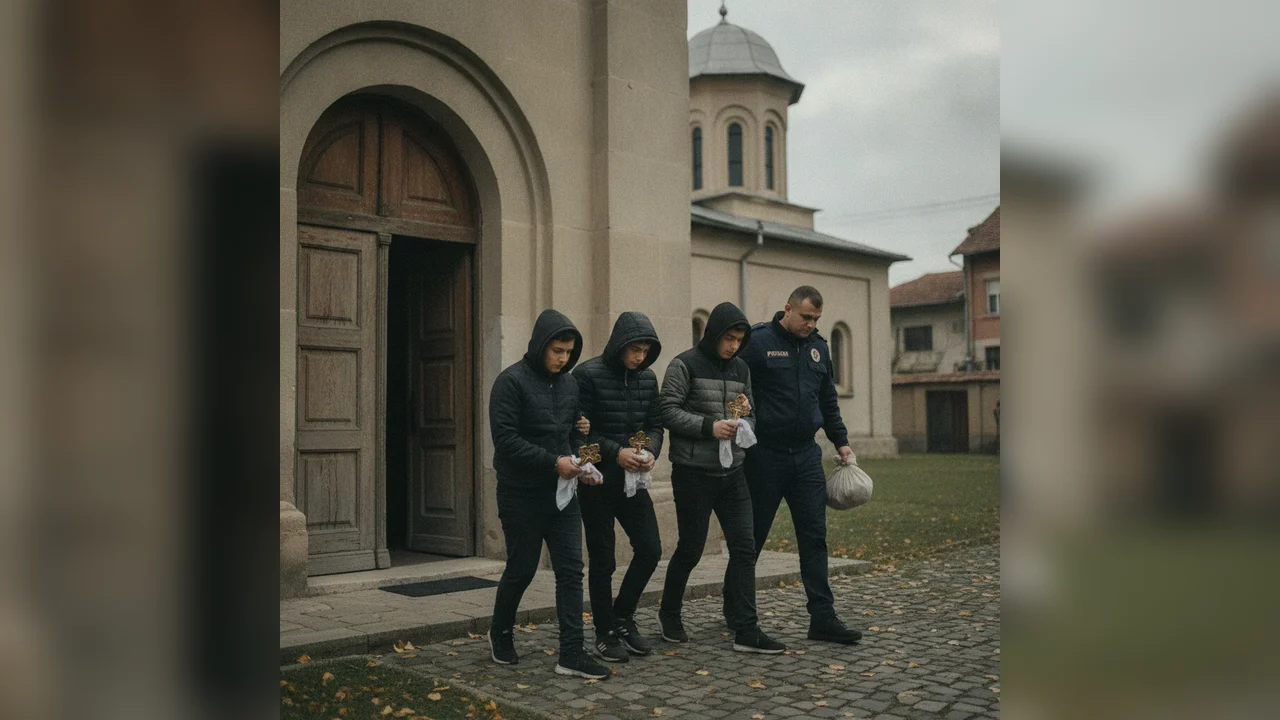 Trei minori reținuți pentru furturi din biserică în Piatra Neamț