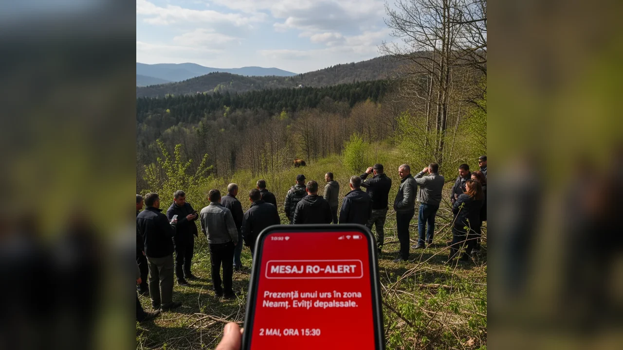 Urs pe străzile din Neamț: atenție la mesajul RO-ALERT