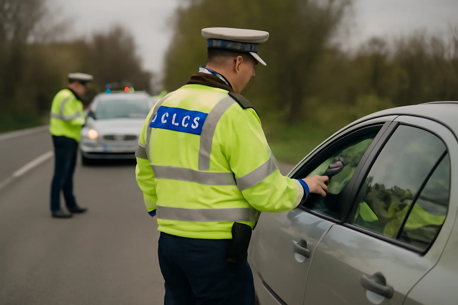Verificări rutiere ale IPJ Neamț pe DN2, în zona Piatra Neamț