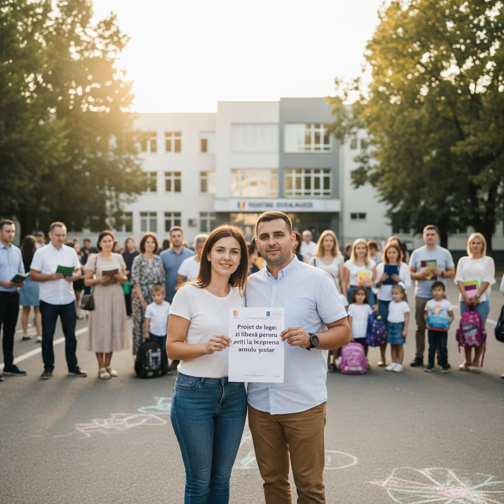 zi liberă pentru părinți la debutul noului an școlar